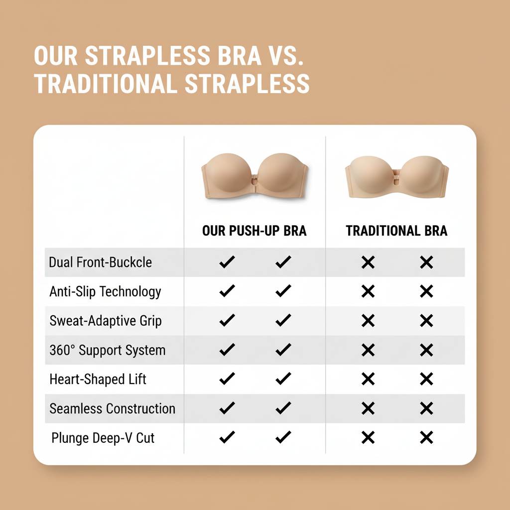 Strapless Push-Up Bra
