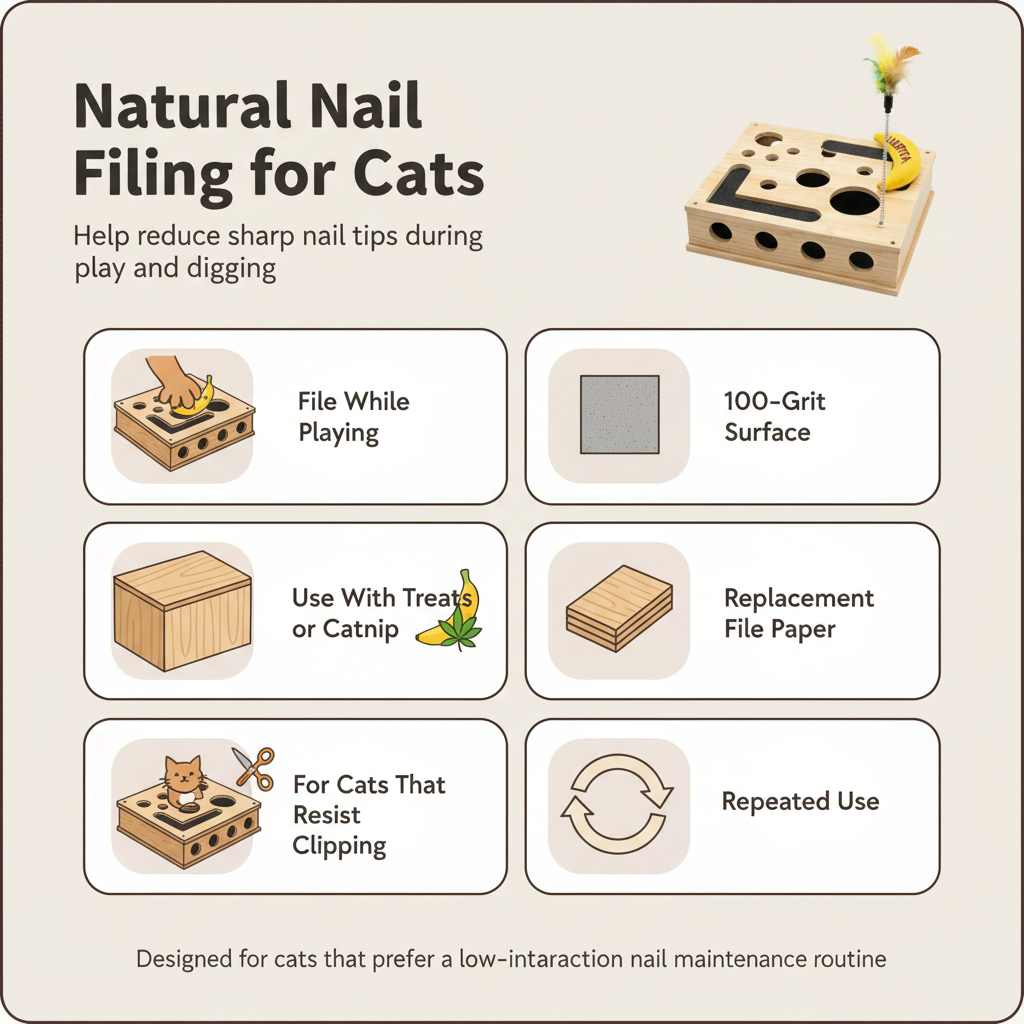 The Kitty Nail File Box