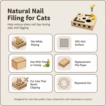 The Kitty Nail File Box